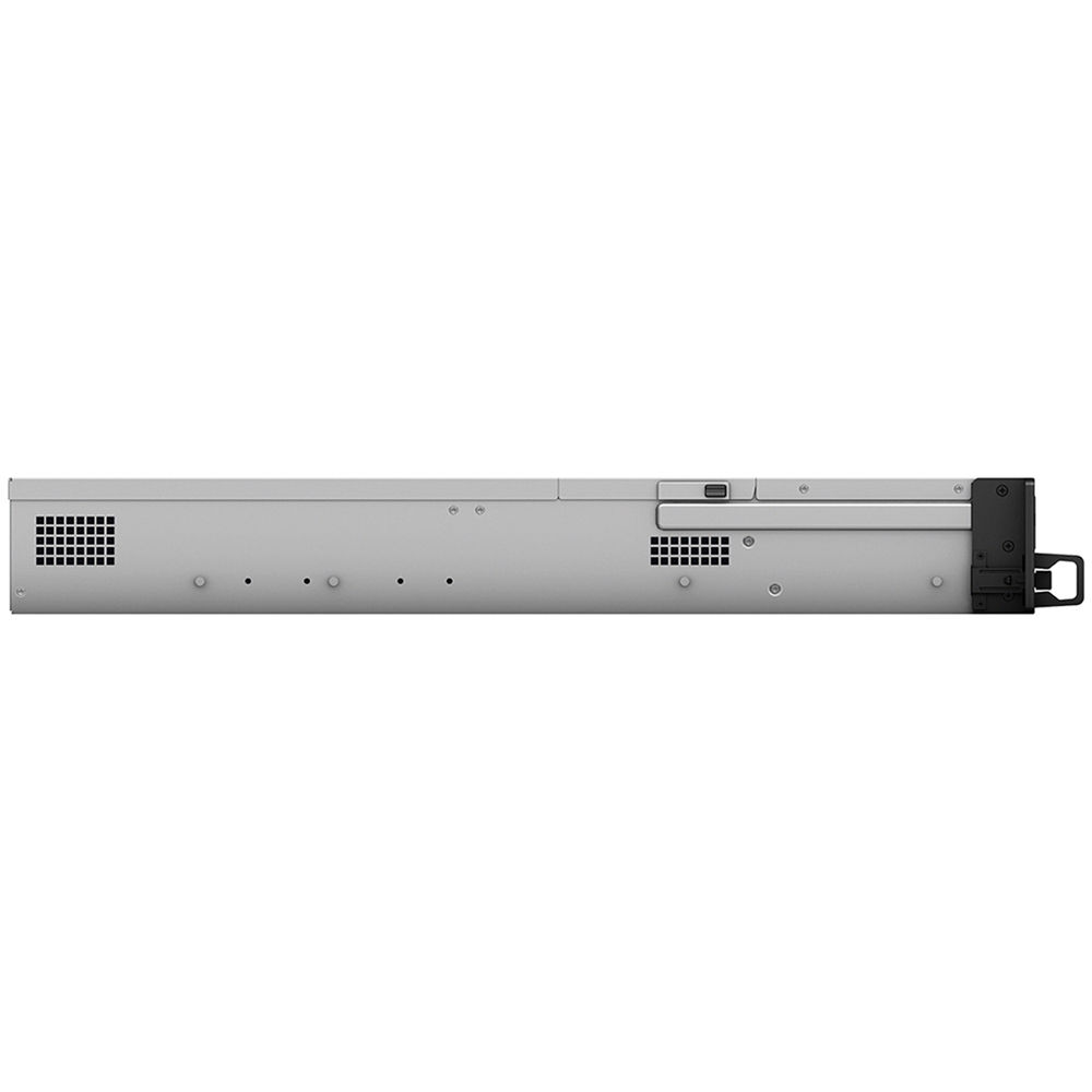 Synology RackStation RS3618xs – وحدة تخزين شبكية 2U بـ 12 فتحة، معالج Intel Xeon D-1521، ذاكرة 8 جيجابايت DDR4 ECC (قابلة للتوسعة حتى 64 جيجابايت)، 4 منافذ 1GbE، منفذ PCIe لدعم 10GbE، نظام ملفات Btrfs، قابل للتوسعة حتى 36 قرص تخزين