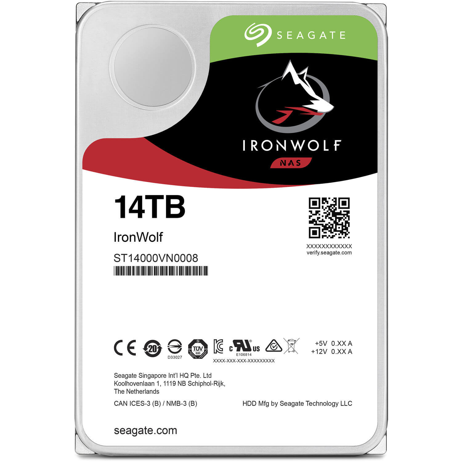 سيجيت ايرون وولف 3.5 "14000 جيجابايت Serial ATA III