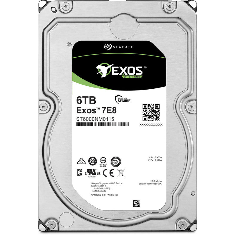 Seagate Exos 7E8 3.5" Internal HDD - 6TB