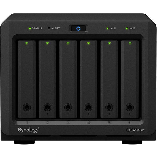 Synology DiskStation 6 فتحات (صينية أقراص مقاس 2.5 بوصة) DS620slim