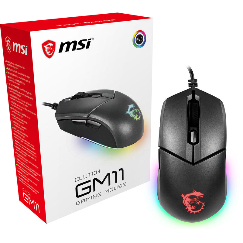 MSI CLUTCH GM11 RGB Gaming Mouse 5000 DPI Optical Sensor