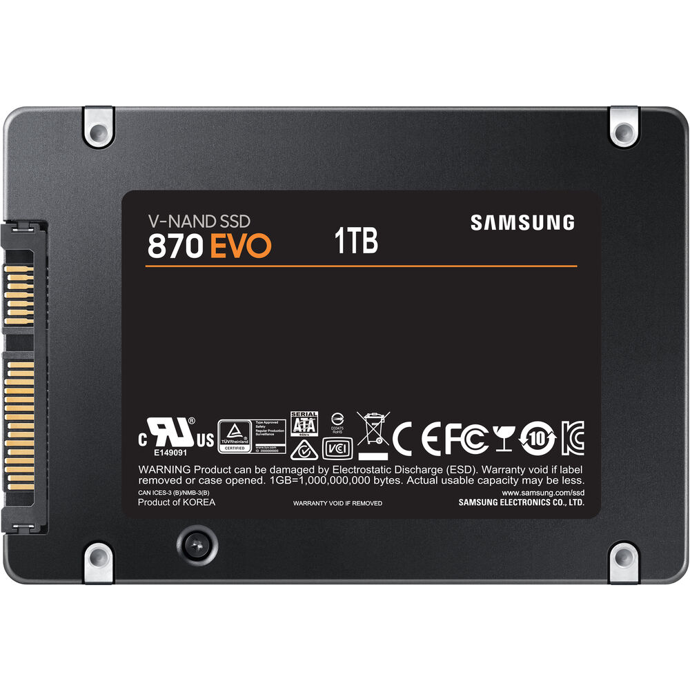 Samsung 870 EVO SATA III 2.5 بوصة SSD داخلي - 1 تيرابايت