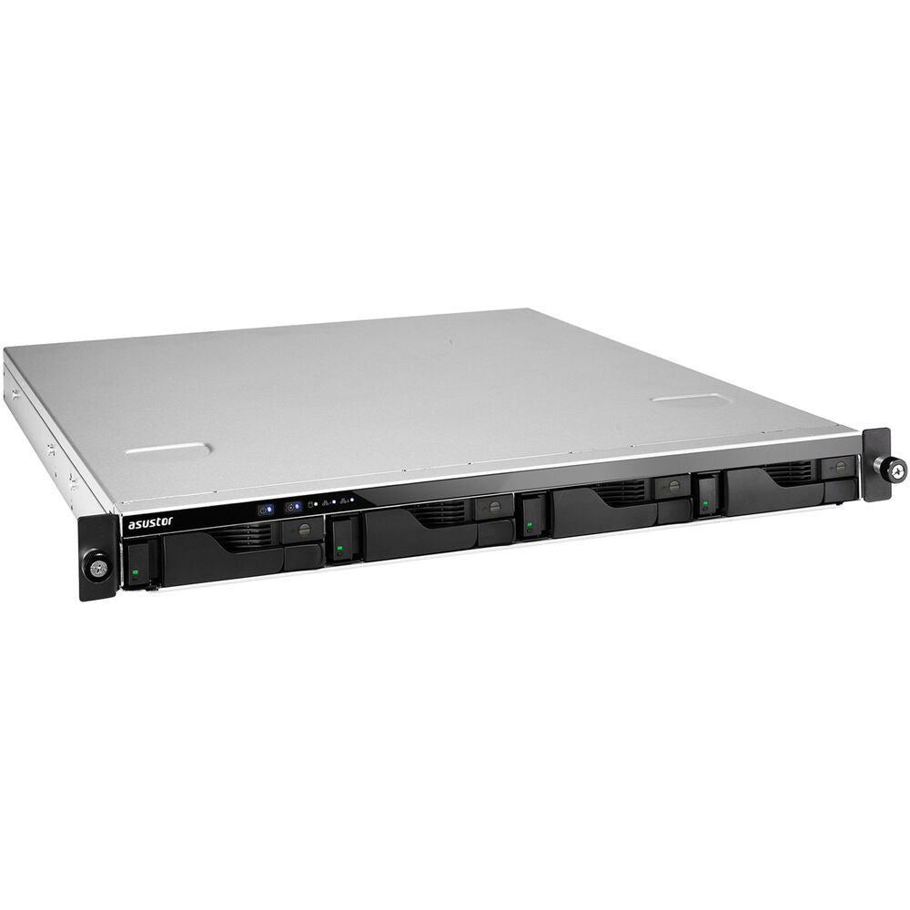 وحدة تخزين NAS Asustor Lockerstor 4RD 4-Bay 1U مثبتة على الرف مع مصدر طاقة احتياطي