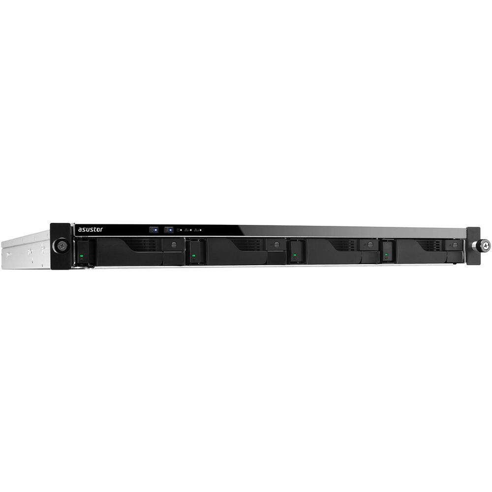 وحدة تخزين NAS Asustor Lockerstor 4RD 4-Bay 1U مثبتة على الرف مع مصدر طاقة احتياطي