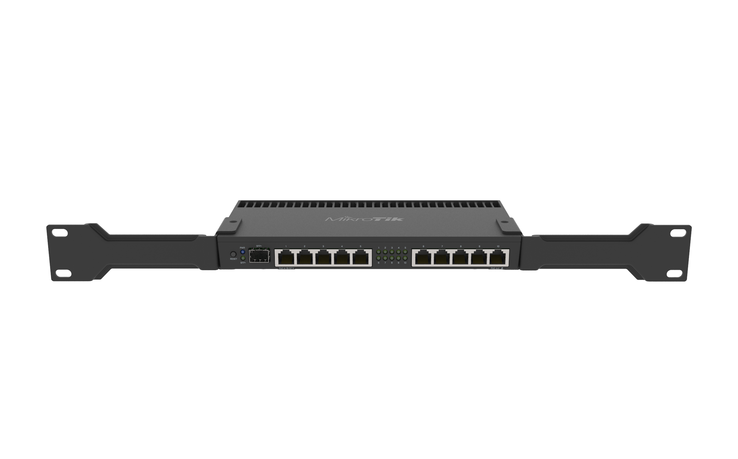 MikroTik RouterBOARD 10x Gigabit Ports 4-Core - 1 جيجا بايت رام (RouterOS المستوى 5)