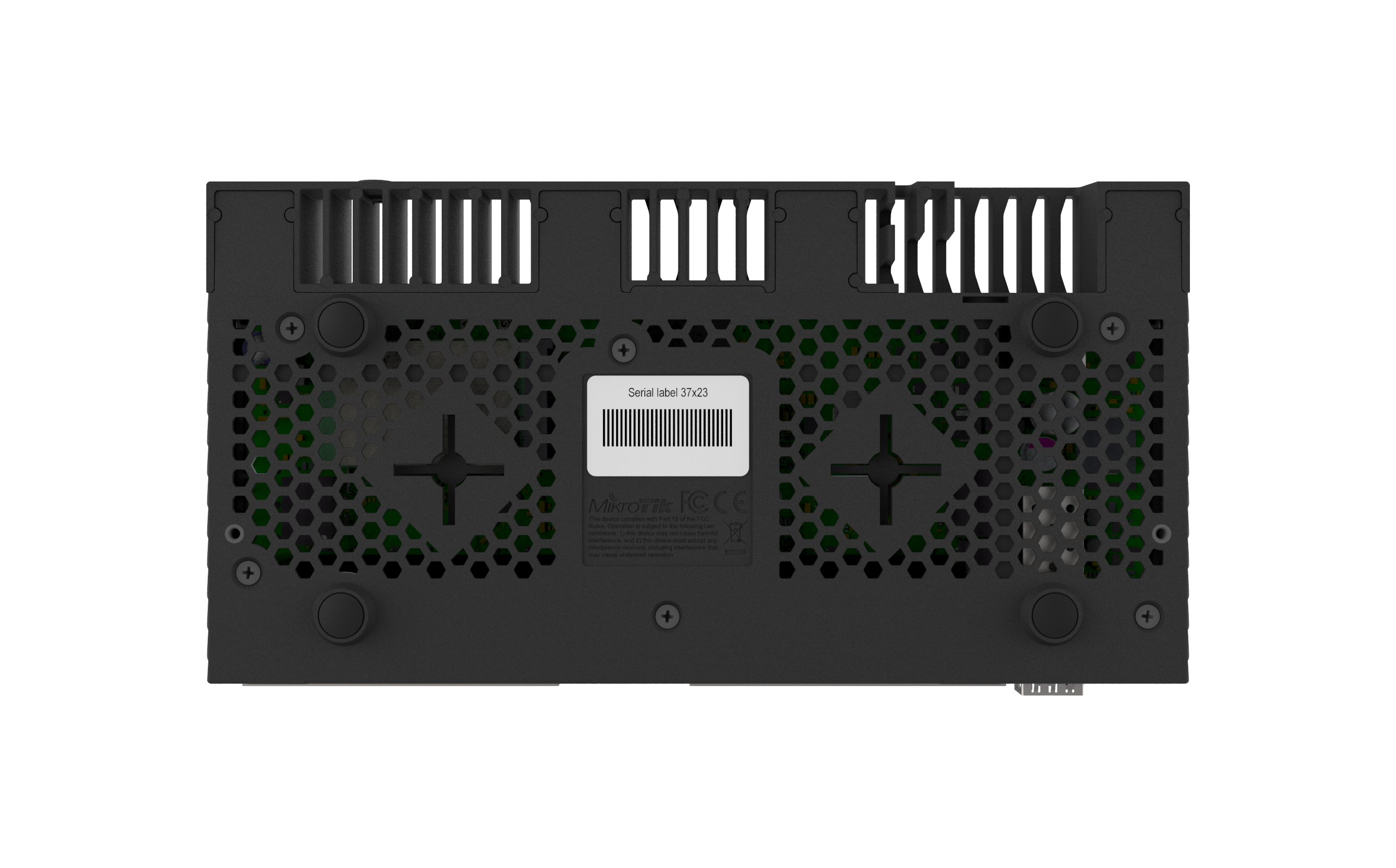 MikroTik RouterBOARD 10x Gigabit Ports 4-Core - 1 جيجا بايت رام (RouterOS المستوى 5)
