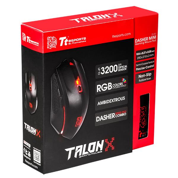 Tt eSPORTS TALON X Gaming Gear Mouse and Mouse Pad Combo
