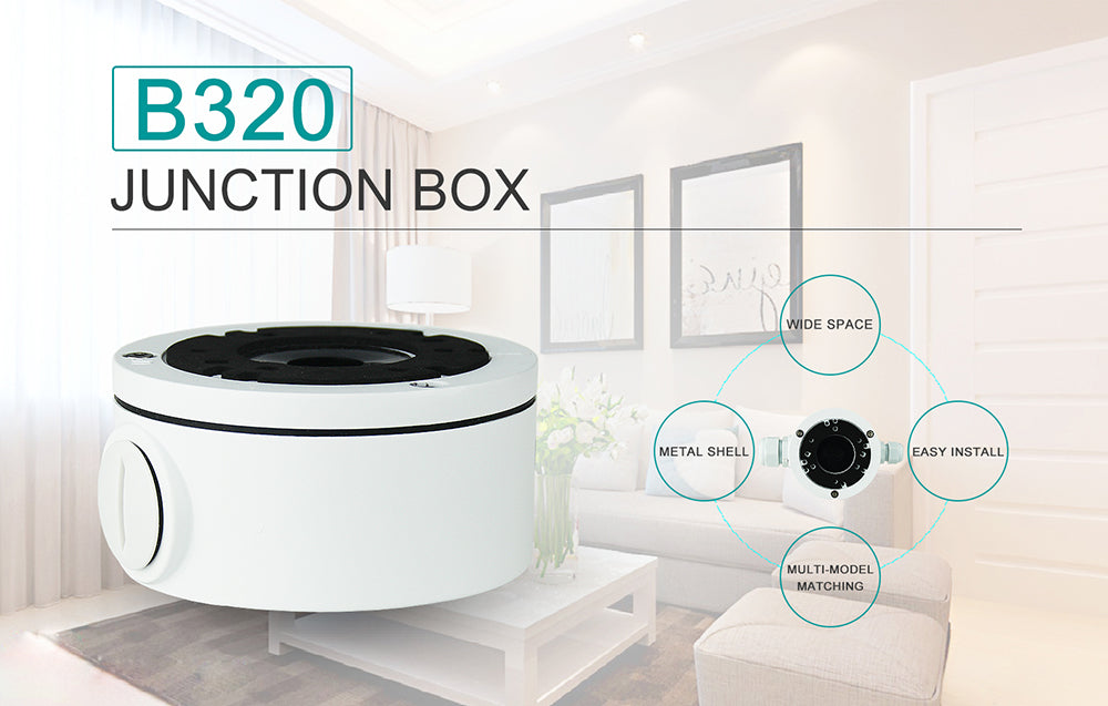 Longse Junction Box Metal White Color ,SIZE: φ138x54(H)mm