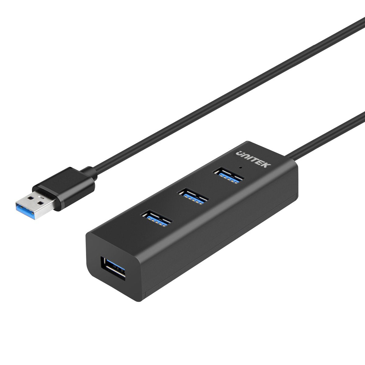 Unitek 4-Port Powered USB 3.0 Hub – 5 Gbps, BC1.2 Charging, LED Indicator, External 12 V/2 A Adapter