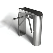 بوابة عبور ثلاثية الأرجل TANSA LTT 303 E – أسطوانية من الفولاذ المقاوم للصدأ، ثنائية الاتجاه، آمنة عند الفشل، ذراع إسقاط للطوارئ