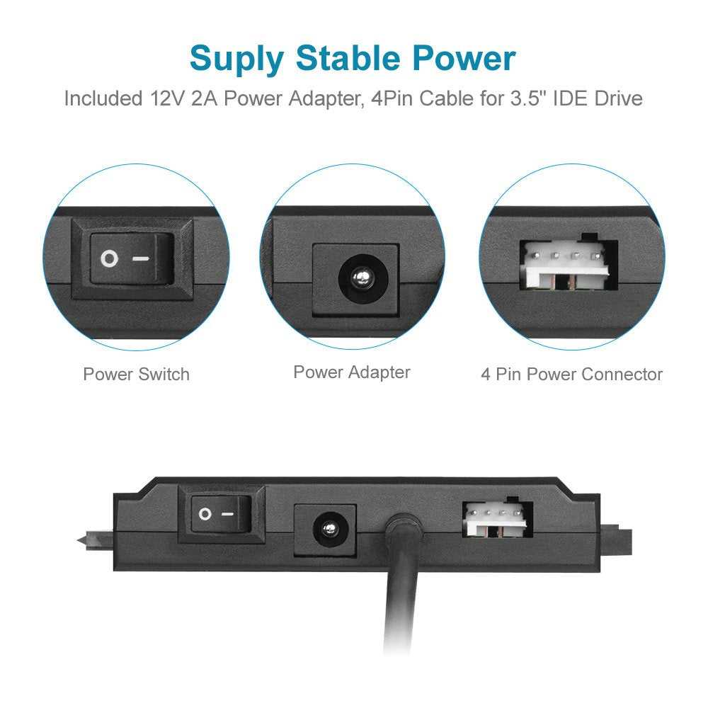 Unitek SmartLink Trinity USB 3.0 to SATA II & IDE HDD & SSD Adapter