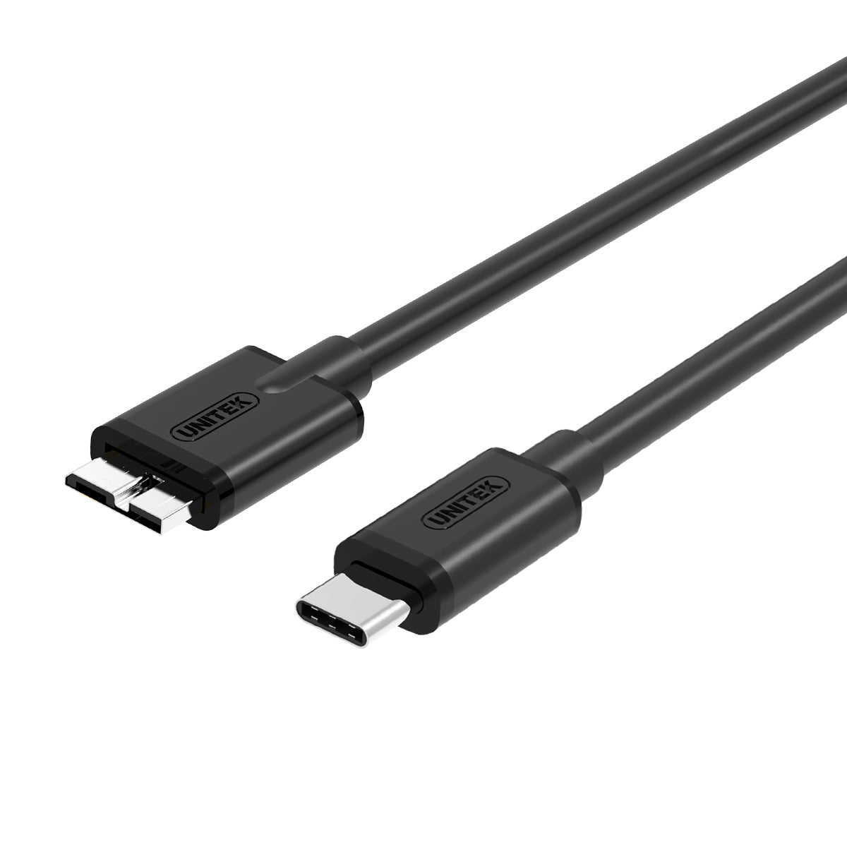 UNITEK Y-C475BK كبل USB 1 م 2.0 / 3.2 Gen 1 (3.1 Gen 1) USB C Micro-USB B أسود