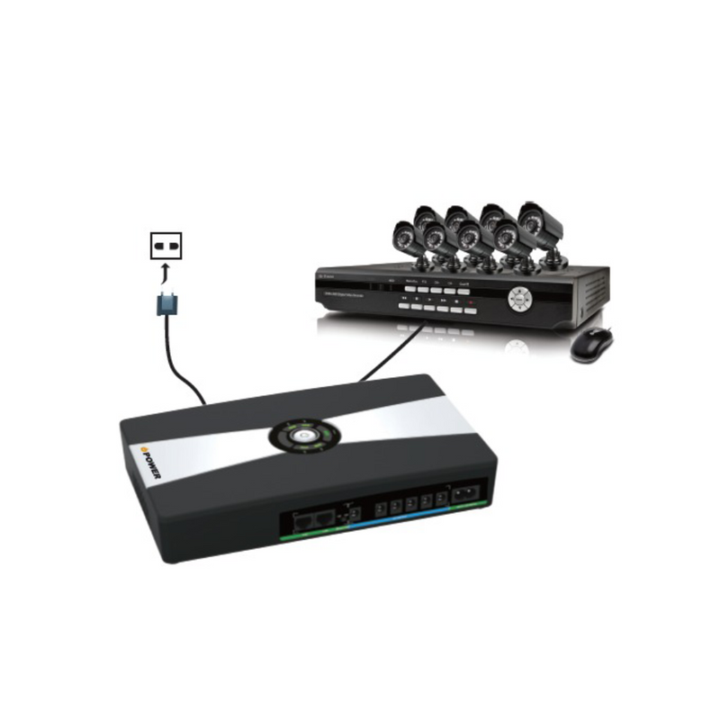 iPower DC UPS 8A 100W - 14400MA  (for camera system ) 10 DC ports , 12.5V±1.5V DC, 1A max