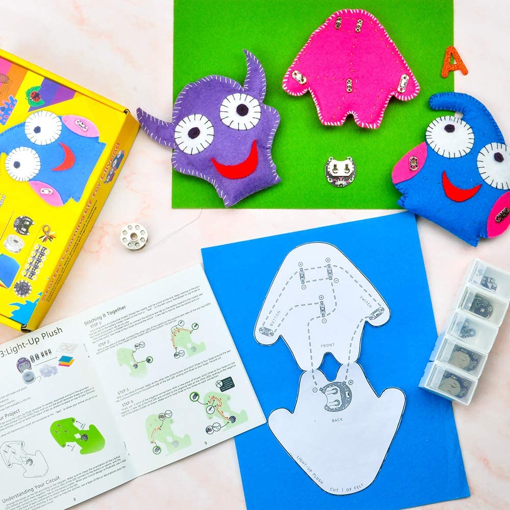 KOOKYE Lilypad Sewable Starter Learning Kit for Arduino