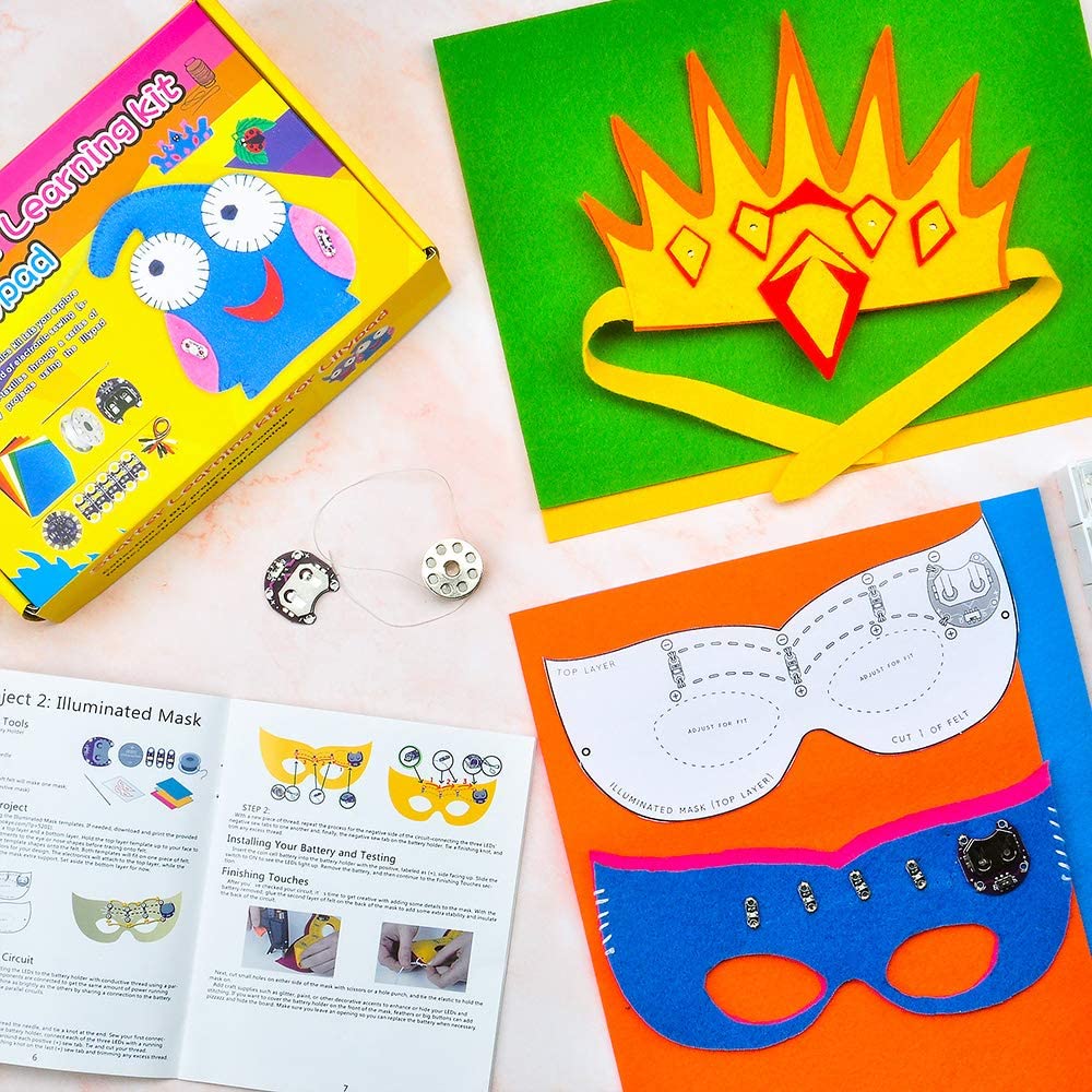 KOOKYE Lilypad Sewable Starter Learning Kit for Arduino