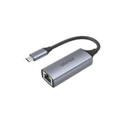 محول يونيتيك USB-C إلى جيجابت إيثرنت (U1312A) - USB 3.1 الجيل الأول بسرعة 5 جيجابت في الثانية، هيكل من الألومنيوم، توصيل وتشغيل، يعمل بالناقل