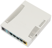 جهاز توجيه MikroTik RB951Ui-2HnD hAP بشبكة WiFi ‏2.4GHz، 5 منافذ Fast Ethernet، خرج PoE، USB، جهاز توجيه منزلي بنظام RouterOS