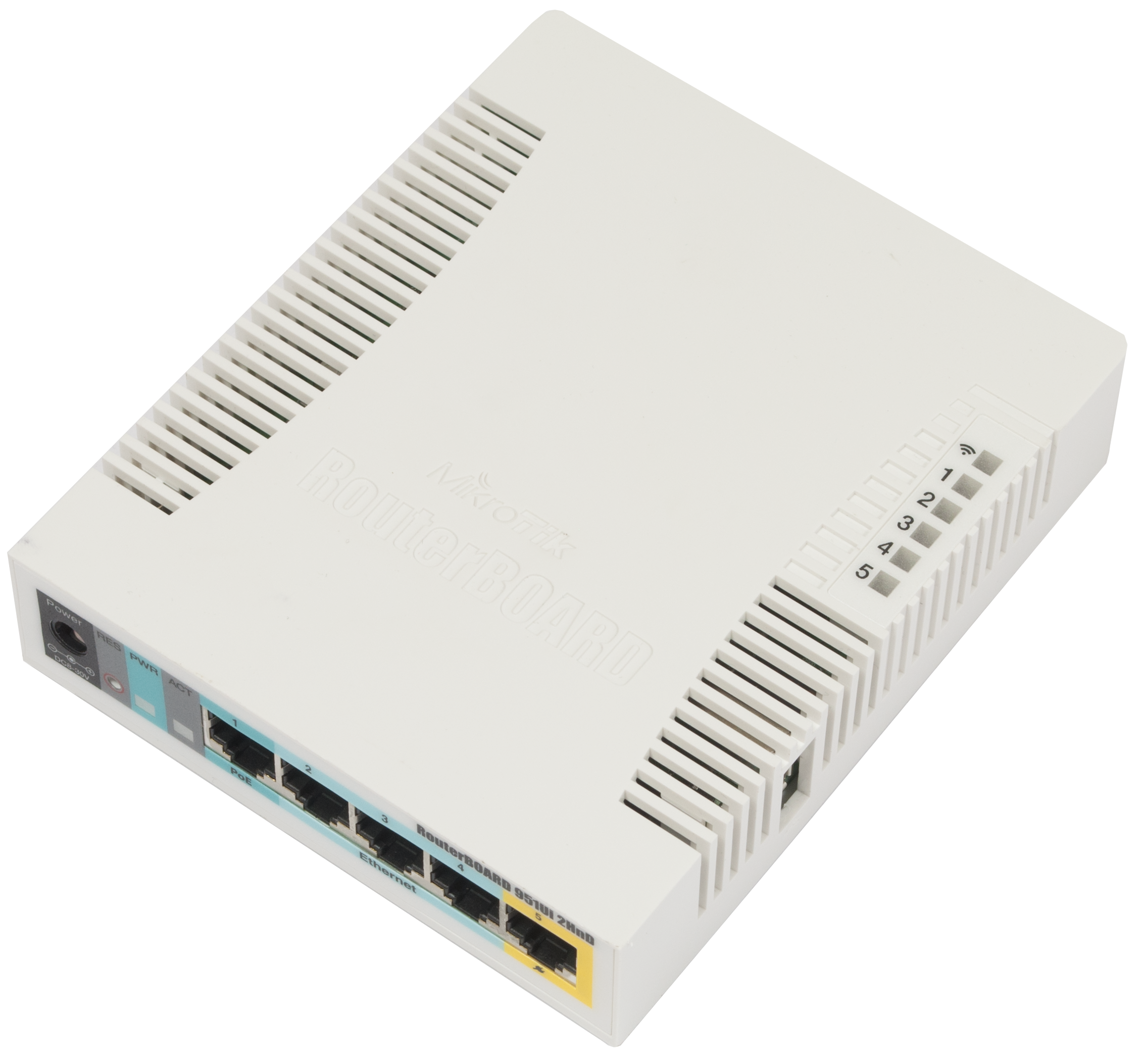 MikroTik RB951Ui-2HnD hAP Router 2.4GHz WiFi, 5x Fast Ethernet, PoE Out, USB, RouterOS Home Router