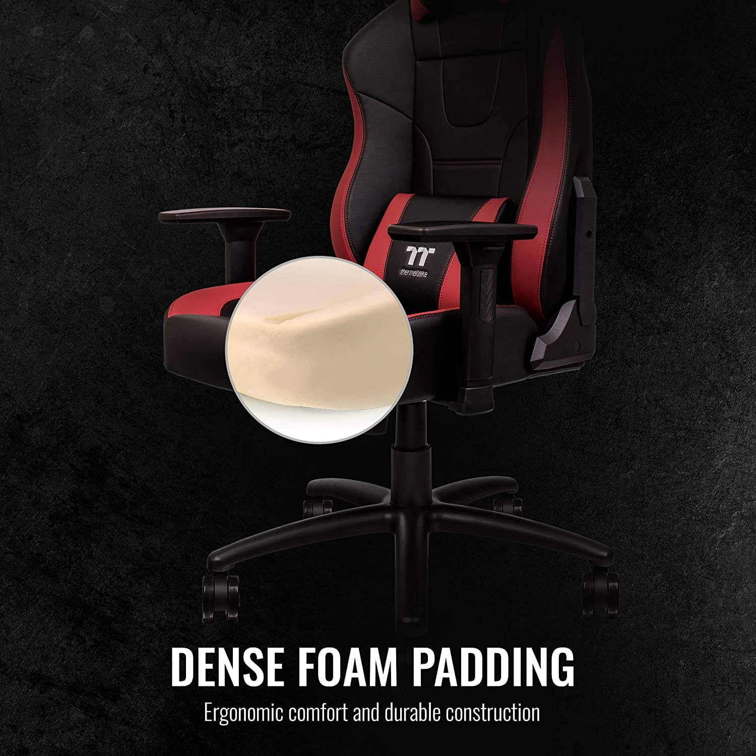 Thermaltake TT Premium U Comfort Gaming Chair (Red & Black)