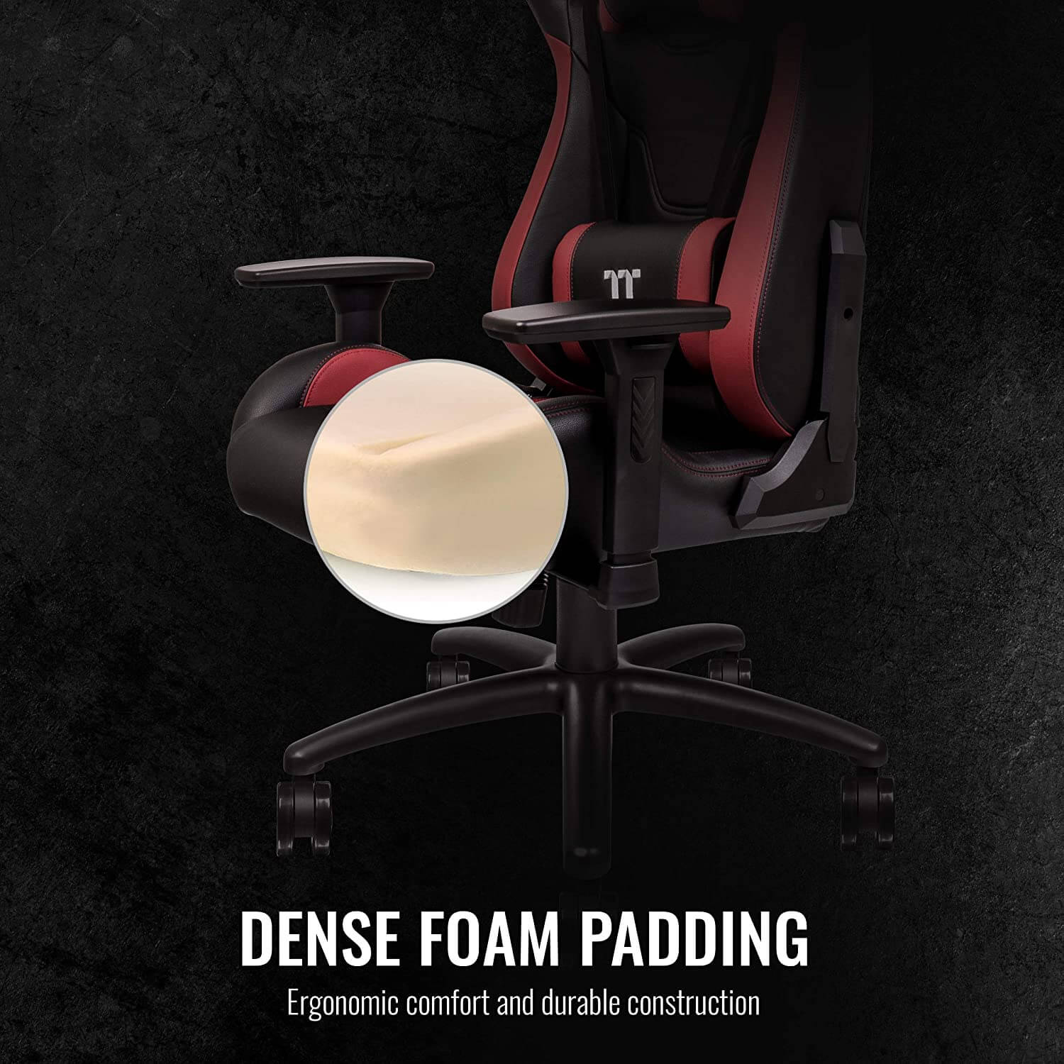 Thermaltake TT Premium U Fit Gaming Chair (Red & Black)