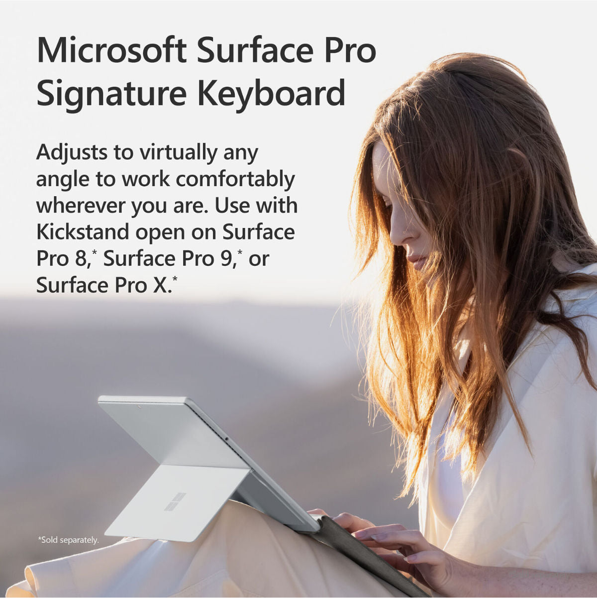 Microsoft Surface Pro X Signature Keyboard with Slim Pen 2 Bundle - Arabic