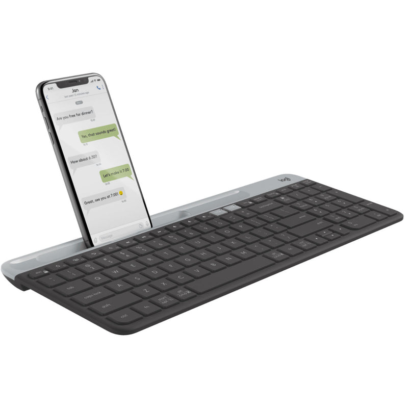 Logitech K580 Slim Multi-Device Wireless Bluetooth Keyboard for Computers, Phones or Tablets