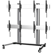 عربة حائط فيديو بأربع شاشات من Avetron لأجهزة تلفزيون LCD مسطحة مقاس 45 بوصة إلى 55 بوصة