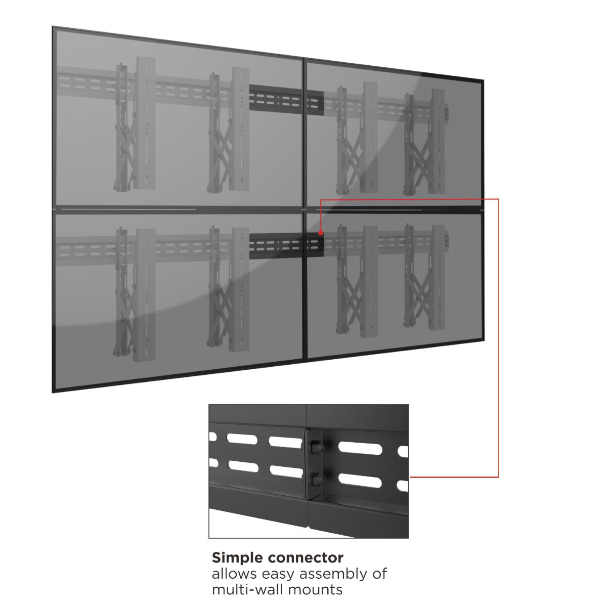 Avetron Pop-out Video Wall Mount - 37"-70" Displays