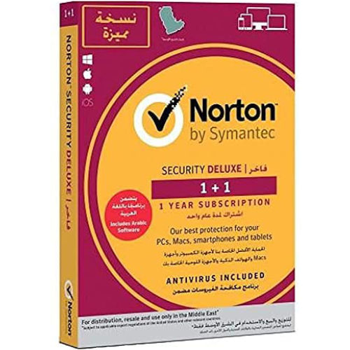 Norton by Symantec Security Deluxe 3.0 Arabic (1 User/3 Devices - 1 Year)