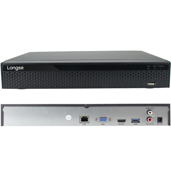 Longse 12M 36CH NVR مع وظيفة إدارة الذكاء الاصطناعي (يدعم 2x SATA حتى 12 تيرابايت)