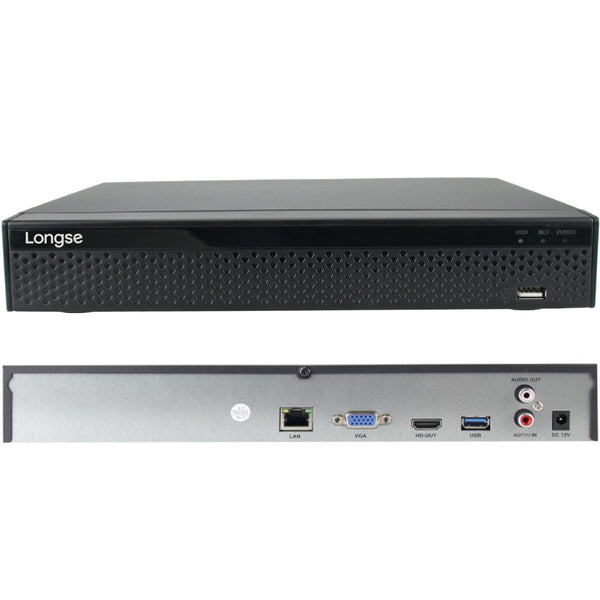 Longse 4K 25CH NVR With AI Management Function (Support 2x SATA up to 16TB)