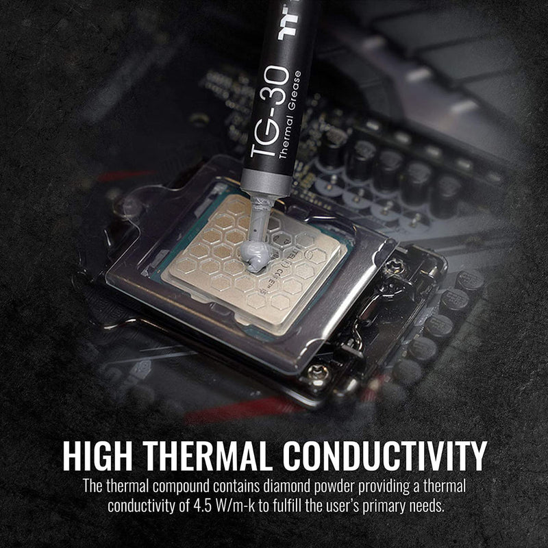 Thermaltake TG-30 Premium CPU/GPU Heatsink Thermal Compound (conductivity of 4.5 W/m-k)