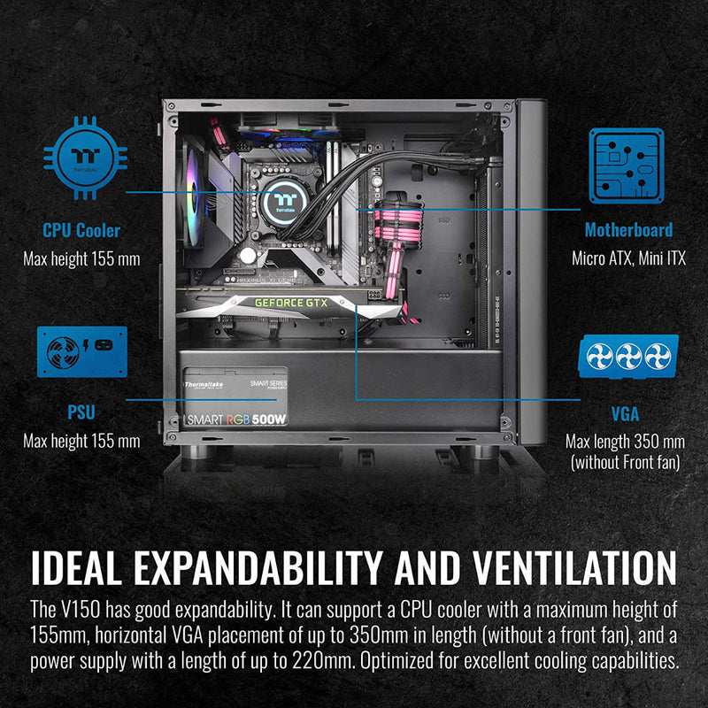 Thermaltake V150 Tempered Glass Micro Chassis