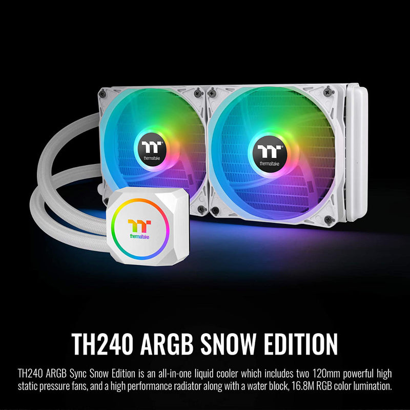 Thermaltake TH240 ARGB Sync Snow Edition AIO Liquid Cooler