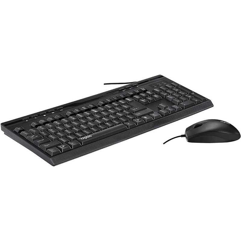 Rapoo NX1710 Wired Keyboard & Mouse Combo - Arabic/English