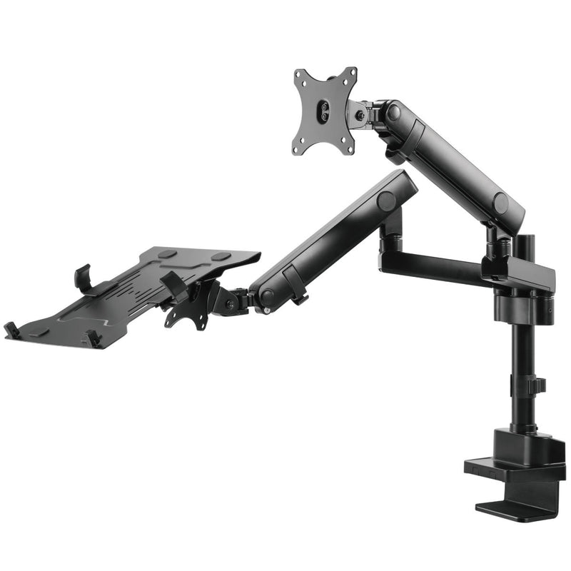 Lumi Monitor and Laptop Mount 2-in-1 Adjustable Dual Arm Desk Mounts