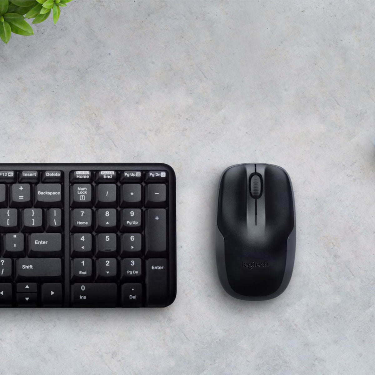 Logitech MK220 Wireless Keyboard and Mouse Combo - Arabic