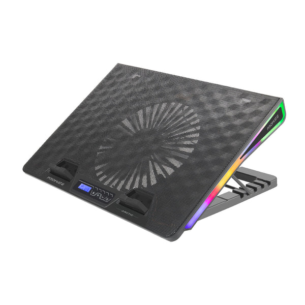 VERTUX Arctic Height Adjustable RGB Gaming Cooling Pad