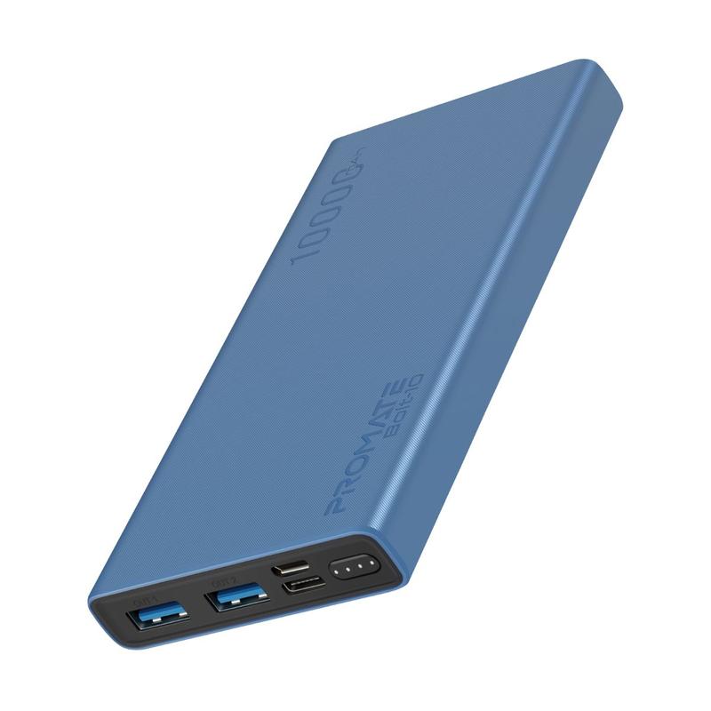 Promate 10,000mAh Power Bank with 2 USB Outputs
