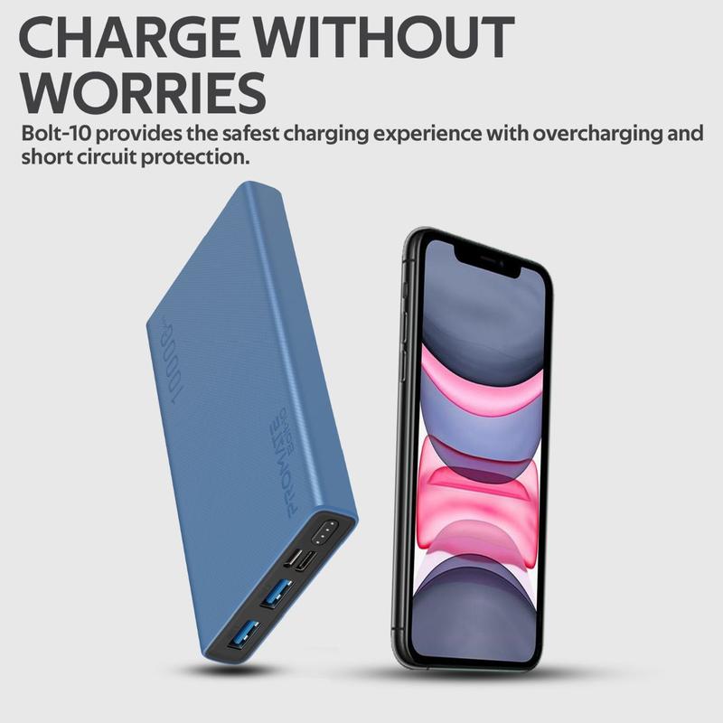Promate 10,000mAh Power Bank with 2 USB Outputs