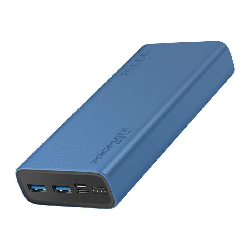 Promate 20000mAh Power Bank with Dual USB-A Output