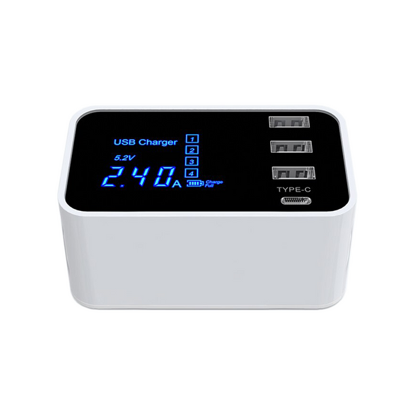 iPower USB Charger - 3Port USB Charger + Type C