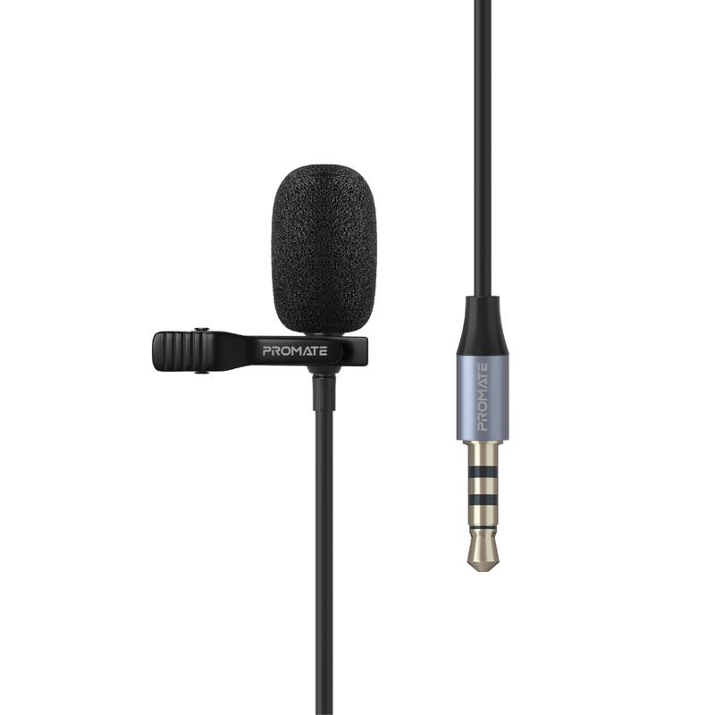 Promate ClipMic-AUX Omni-Directional Clip Microphone