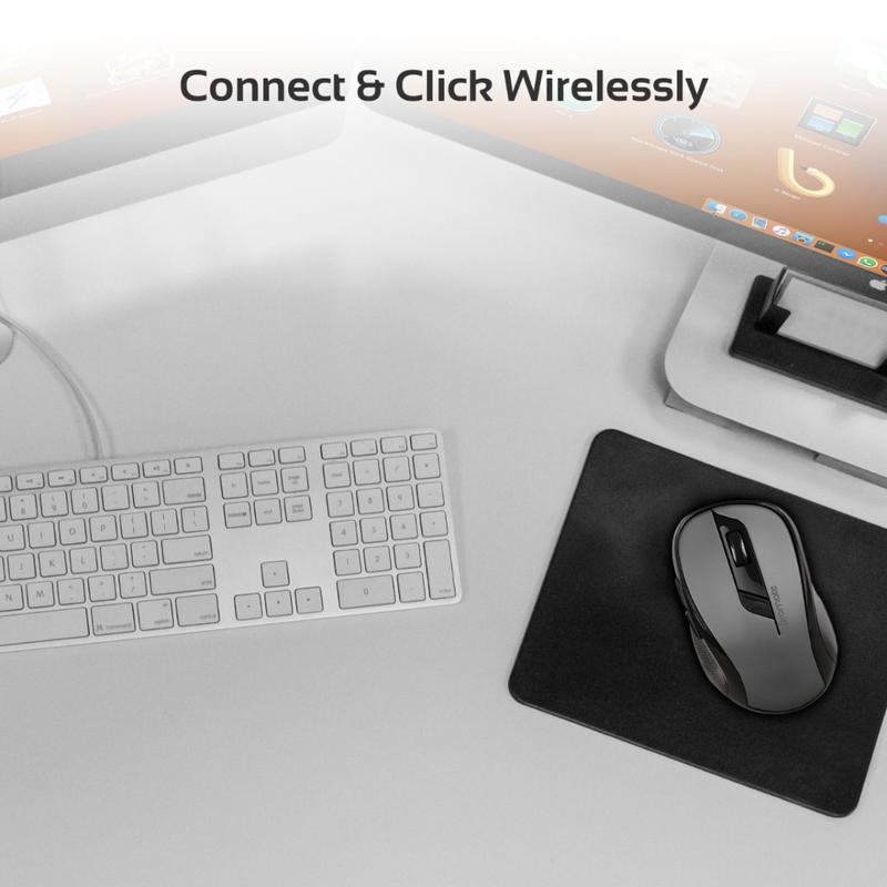 Promate Wireless Ergonomic Optical Mouse - Clix-7