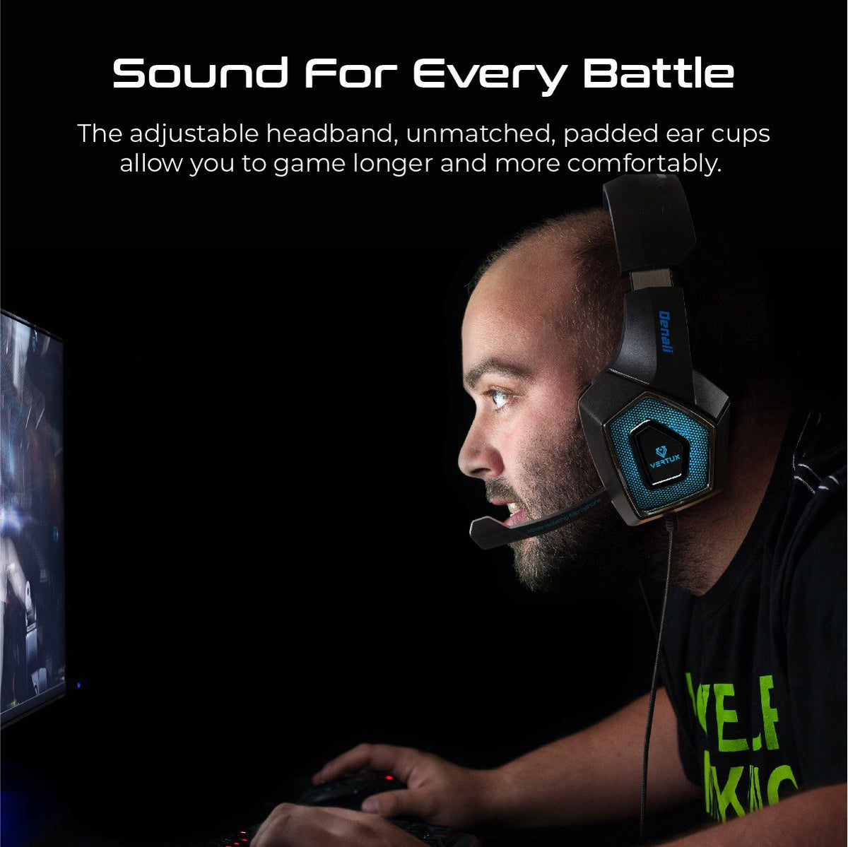 VERTUX Denali Surroud Sound Gaming Headset