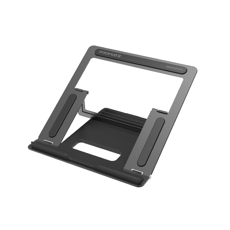 Promate Multi-Level Aluminium Laptop Stand • For Laptops up to 17" •  5-16cm Height Adjustment • DeskMate-5