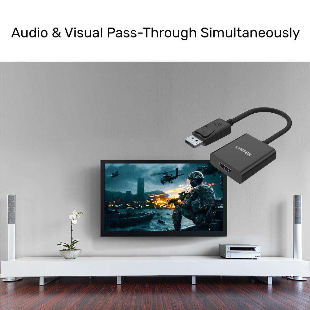 UNITEK DisplayPort to HDMI 1080P Full HD Adapter
