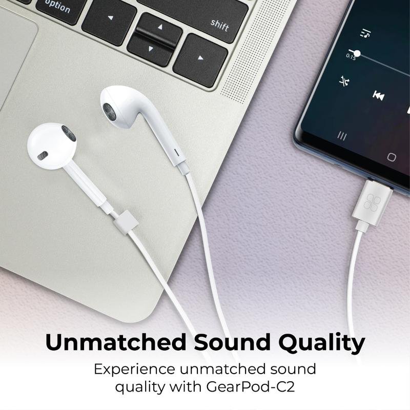 Promate USB-C Stereo Earphones with Mic & Volume Control