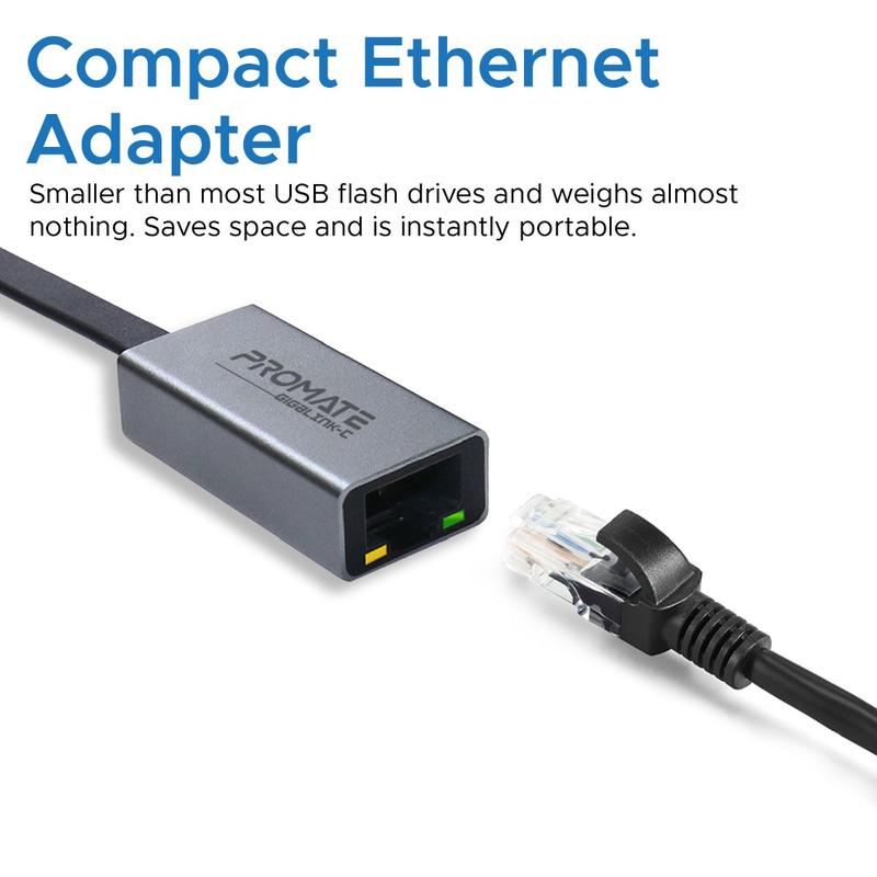 Promate USB-C to Gigabit Ethernet Adapter