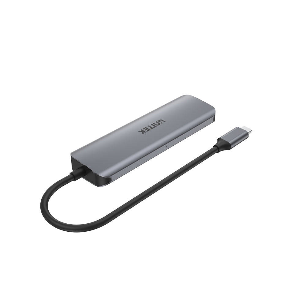 موزع USB-C مزود بالطاقة من UNITEK uHUB P5+ بأربعة منافذ